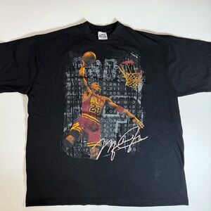 Michael Jordan Chicago Bulls Black T-shirt Mens 2XL